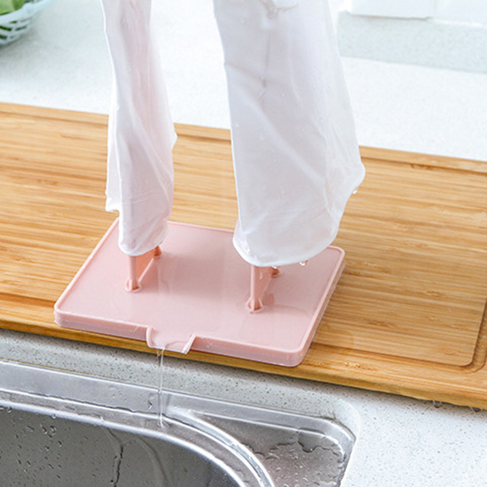 1Pcs Modern Kitchen Drain Rack - Dish Glove Rubber 评论和价格