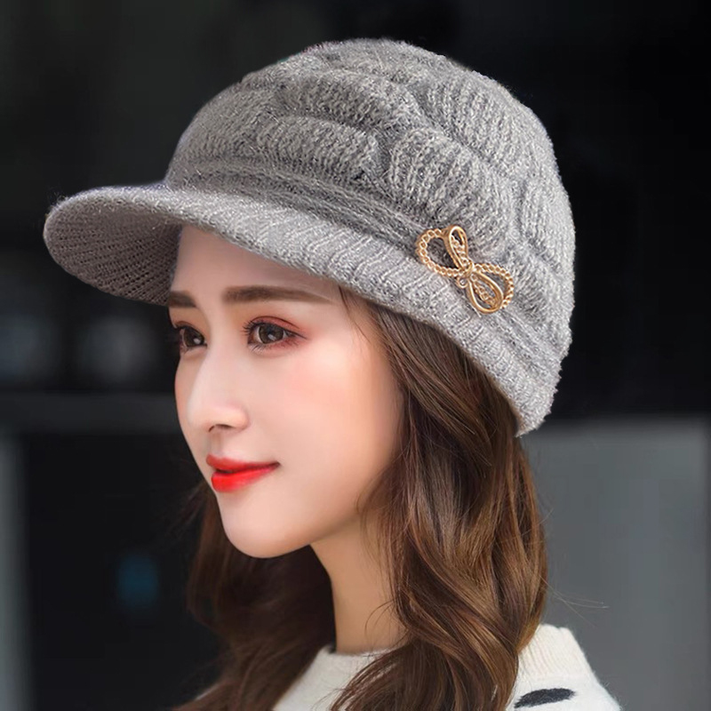 Winter Warm Hat Knitted Hat Ca - Wool Glove Lined 评论和价格