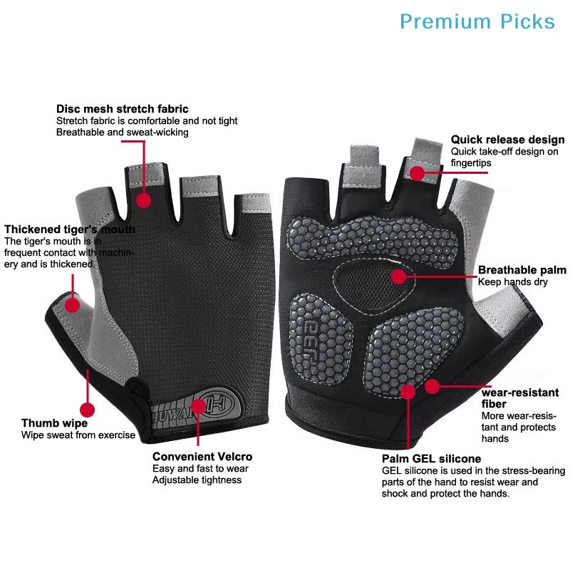 portableHalf Finger Anti Slip  - Workout Glove Gym 评论和价格
