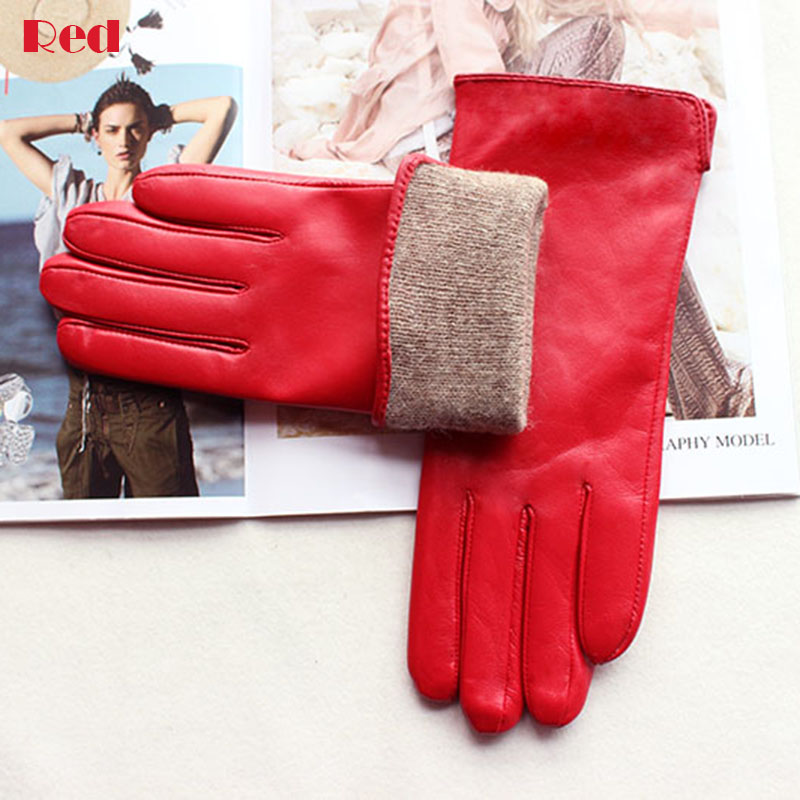 Women's Color Sheepskin Leathe - Leather Driving Glove 评论和价格