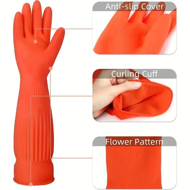 Long Reusable Rubber Dishwashi - Dish Glove Rubber 评论和价格